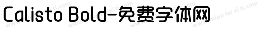 Calisto Bold字体转换